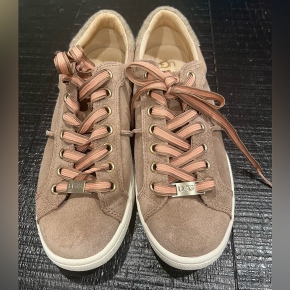 UGG Australia Shoes - UGG Milo Leather Suede Low Top Fashion Sneaker Women's (Size 7)